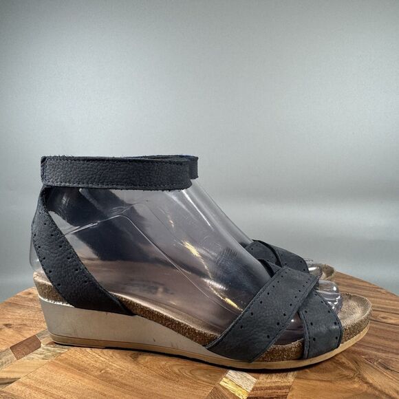 Naot Wand Ankle Strap Slingback Sandals Blue Size 36 EU 5 US - Picture 1 of 8